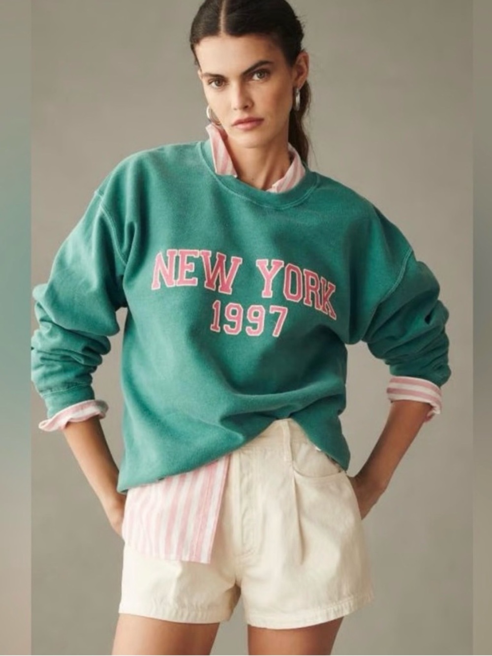 Anthropologie Teal Knit Top